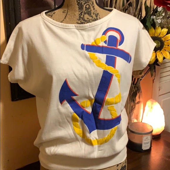 Vintage Jane Colby anchor shirt size medium - Picture 1 of 3